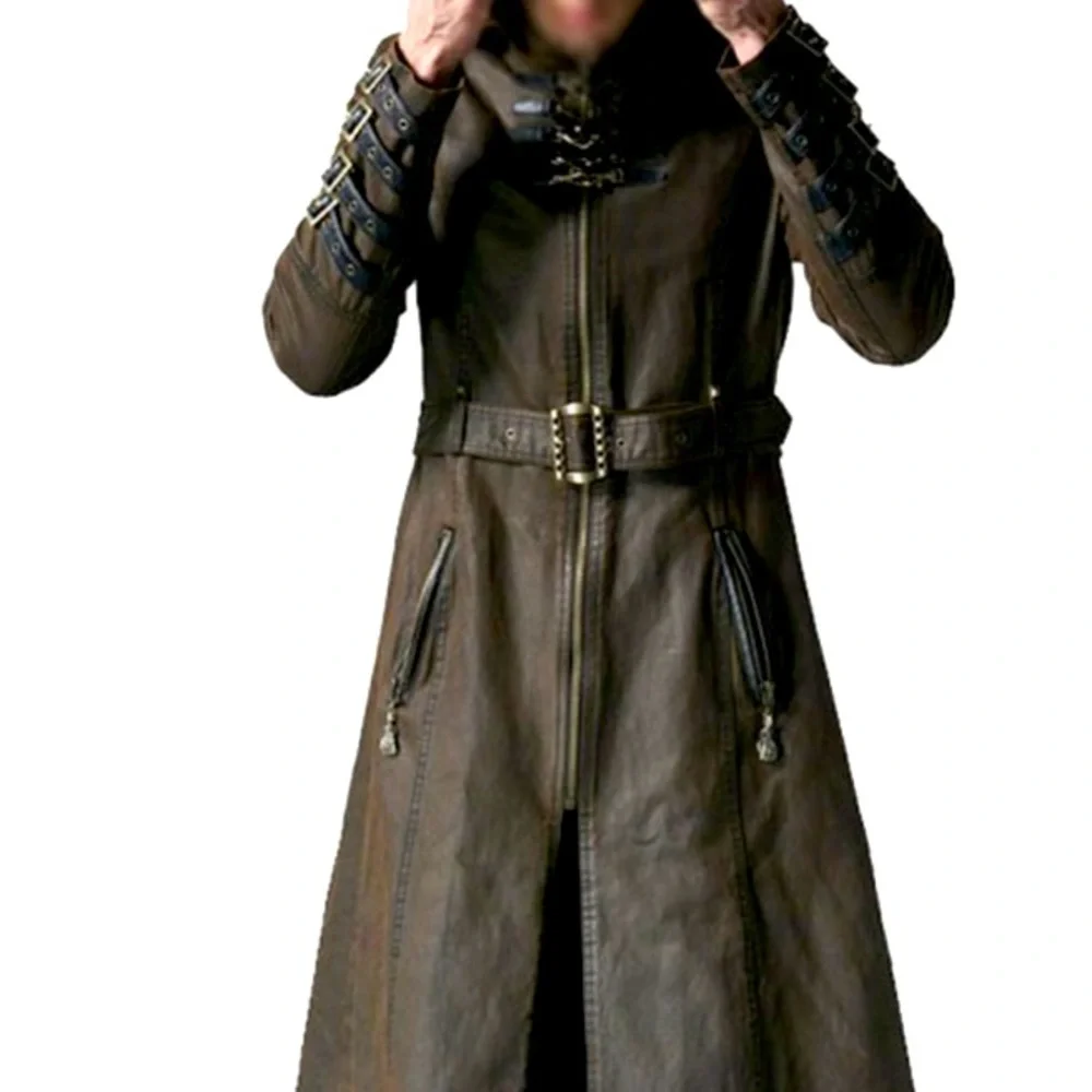 Punk Rave Hooded Long Coat - Picture 5 of 9